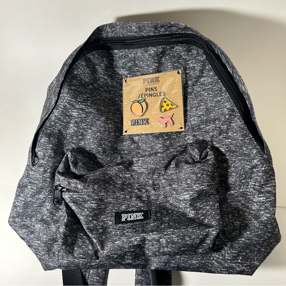 Victoria’s Secret PINK Mini Backpack w Collectable Pin Set NWOT